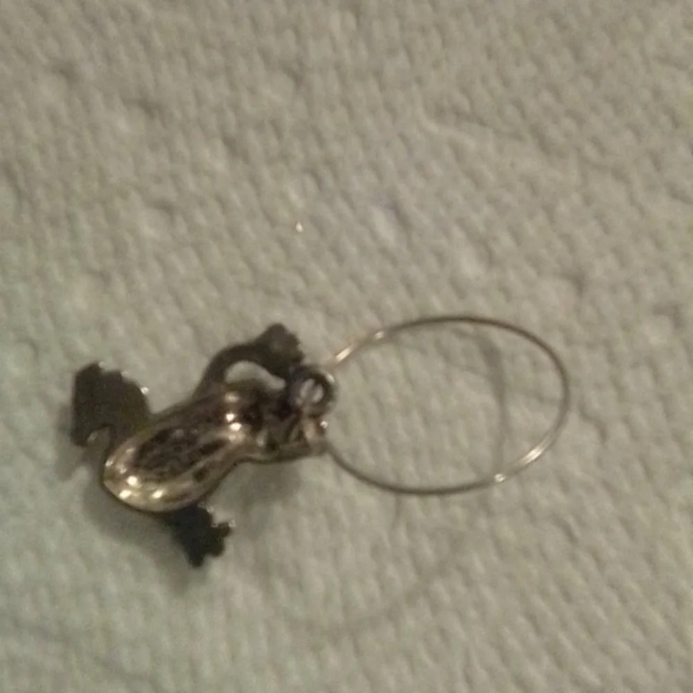 Silver frog charm - Picture 2 of 2